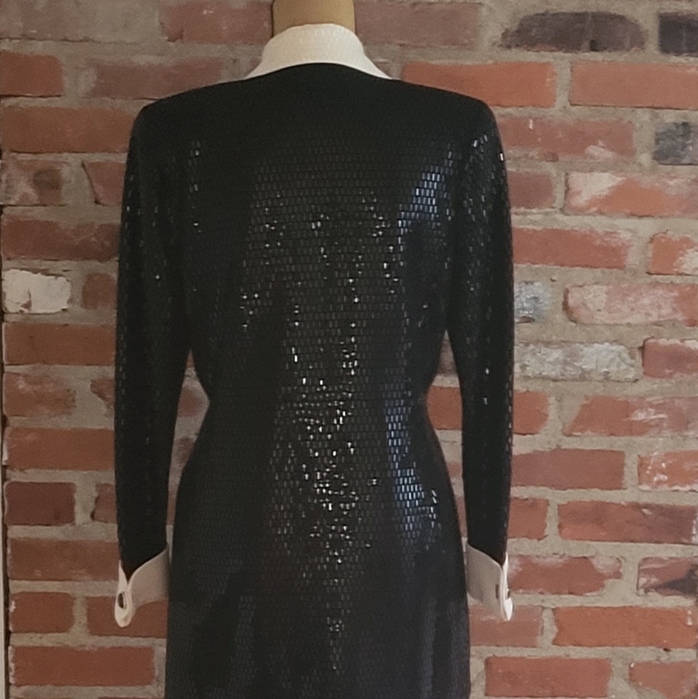 St. John Evening by Marie Gray black and white pantsuit - Picture 12 of 15